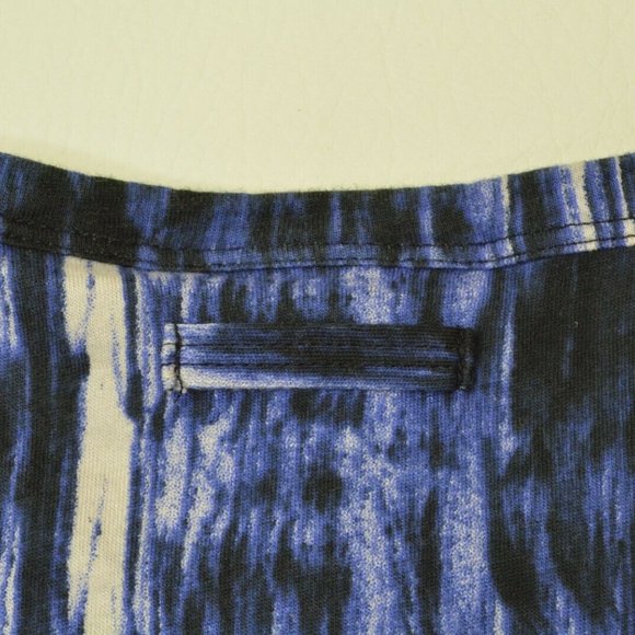 Simply Vera Wang Sz XS Womens‎ BLUE Black STRETCH Cotton Pullover T-Shirt TOP - Picture 7 of 9